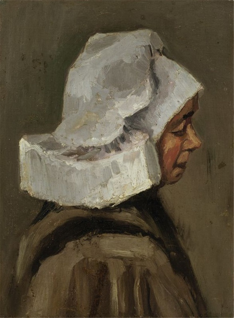 Head Of A Peasant Woman With White Cap